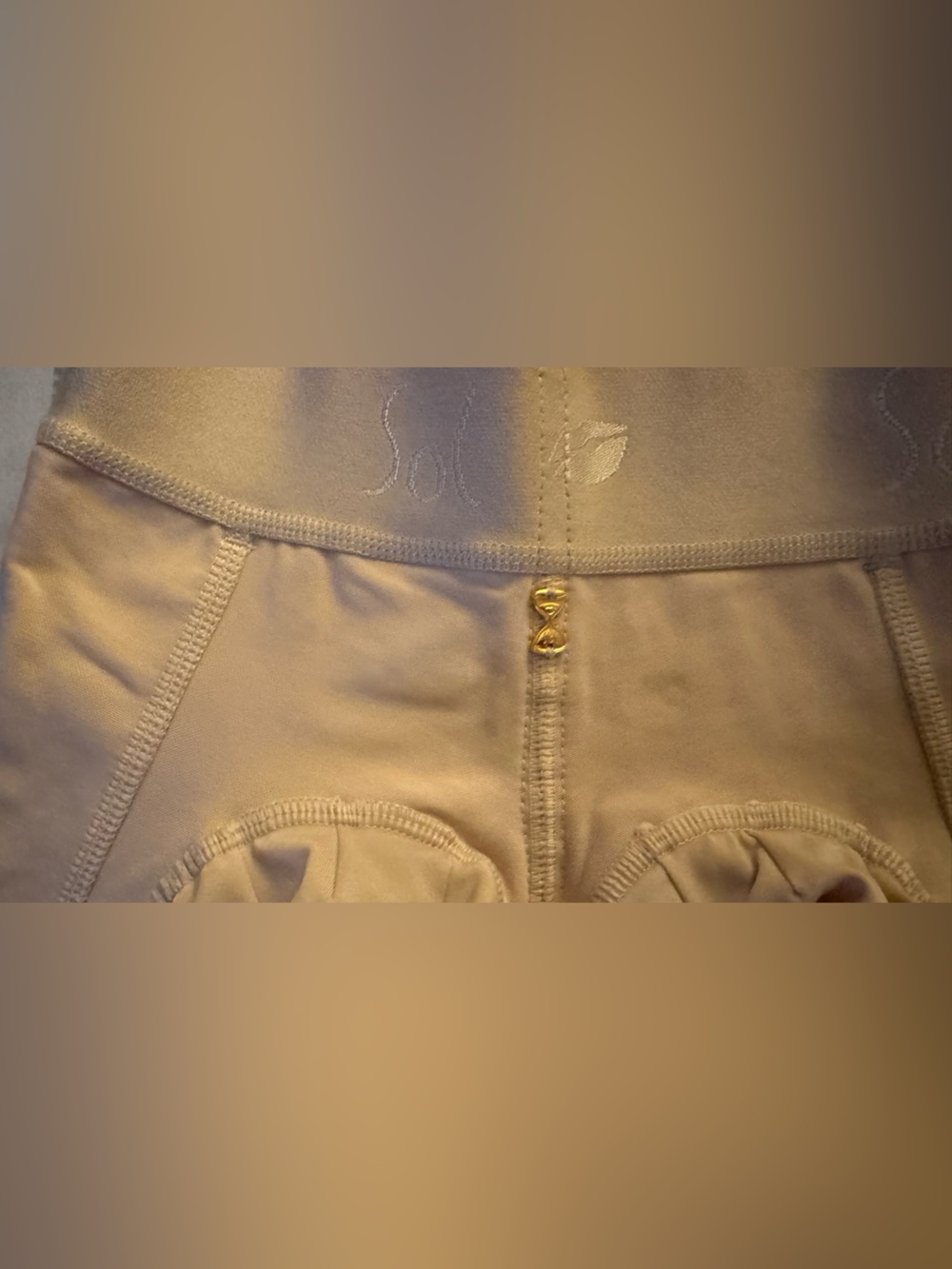 SoL Beauty and Care High-Waist Nude Shaping Shorts with Lace Trim - Picture 5 of 13